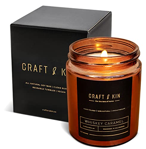 Craft and Kin Candle Whiskey Caramel