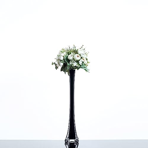Eiffel Tower Vase - 24 Inch Vases for Wedding Centerpiece - Tall Glass  Vases for