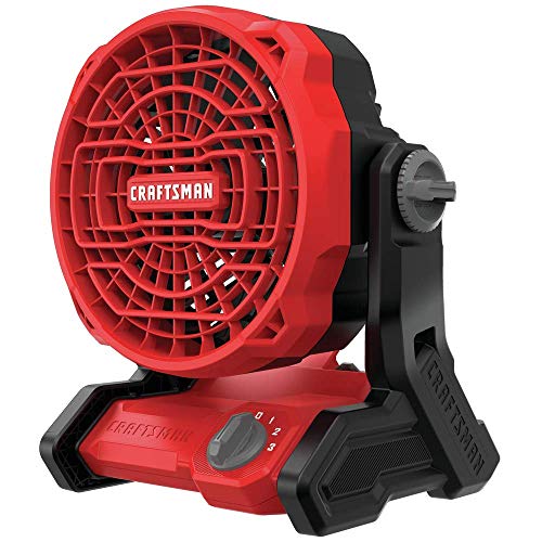 Craftsman 20V MAX Cordless Fan - Red