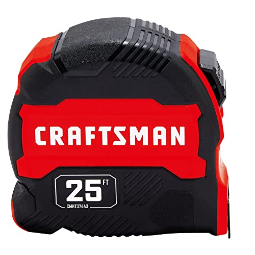 CRAFTSMAN Tape Measure, Compact Easy Grip, 25 FT (CMHT37443S)