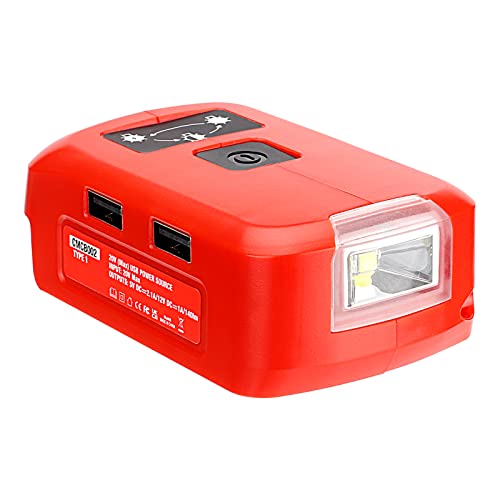 Craftsman V20 Battery Adapter with USB Phone Charger and LED Work Light