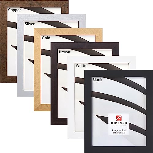 Custom Picture Frame: Any Size 12x18 to 24x36, 1" Essentials Modern, 6 Colors