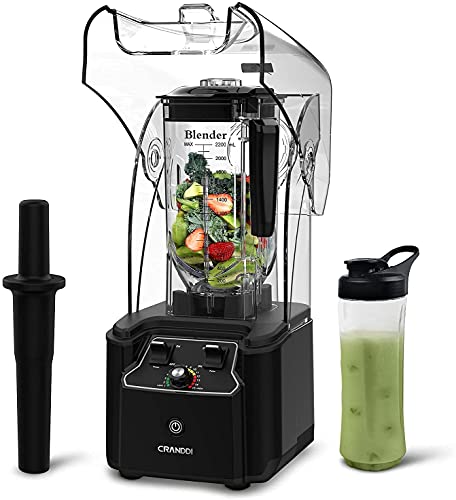 Feekaa Quiet Blender for Shakes and Smoothies, with Low Noise Soundproof and 44oz Tritan Jar, Quiet Blenders for Kitchen, Juice Blender for Fruit