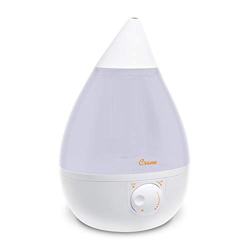 Crane 1-Gallon Ultrasonic Cool Mist Humidifier for Bedroom and Office