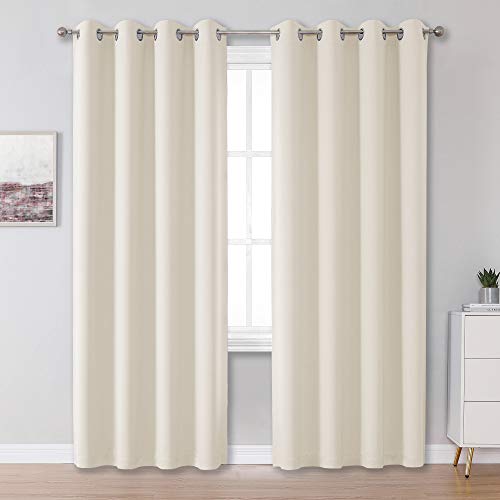 Cream Beige Blackout Curtains