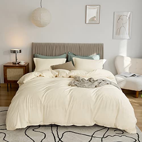 Cream White Duvet Cover Full Bedding Sets
