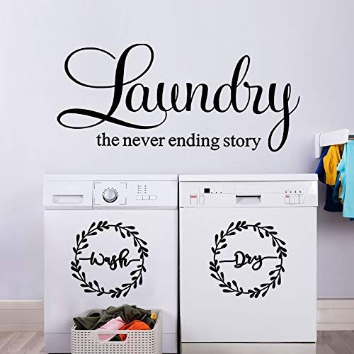 Creative Laundry Room Vinyl Wall Decal for Vibrant Laundry Space
