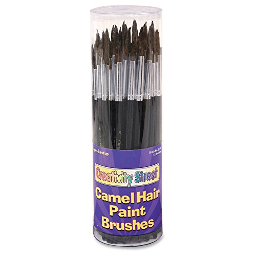 Creativity Street Assorted Camel Hair Paint Brush Set