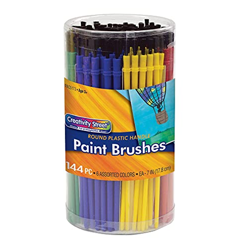 Creativity Street Canister of Paint Brushes, Colors may vary