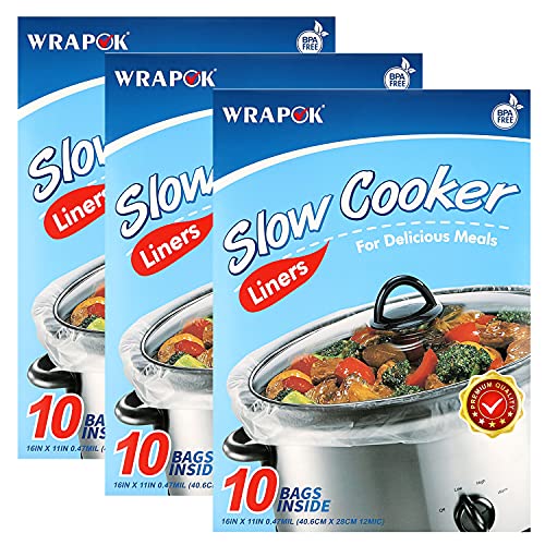 10/15/20 Count Slow Cooker Liners, Cooking Bags Large Size Crock Pot Liners  Disposable Pot Liners Plastic Bags, Size 13 X 21 Inches, Fit 3QT To 8QT Fo
