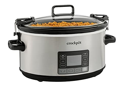 Crock-Pot Portable Slow Cooker with Timer and Locking Lid