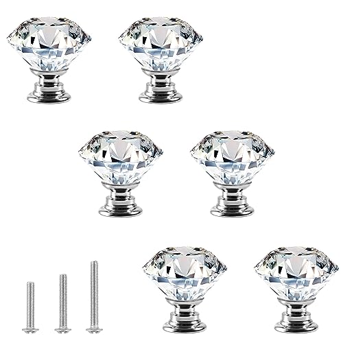 Crystal Glass Knobs for Cupboard and Cabinet