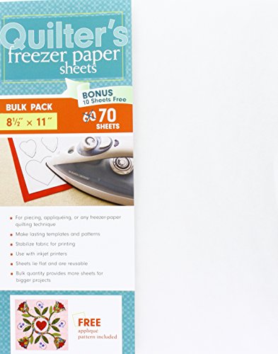 C&T PUBLISHING C&T 8.5x11 70pc Quilter's Freezer Paper Sheet, 8.5" x 11"