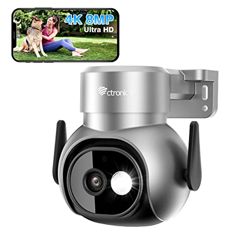 Ctronics 4K 8MP PTZ Outdoor Camera