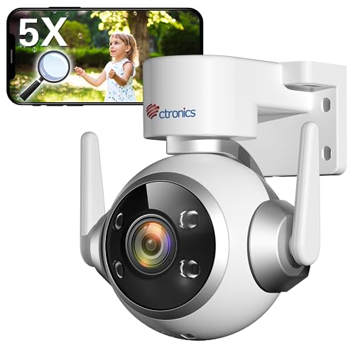 Outdoor WiFi 5X Zoom PTZ Camera with Human Detection