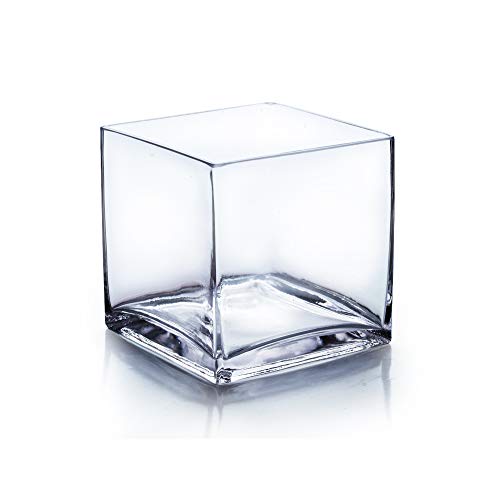 Cube Glass Vase Candle Holder