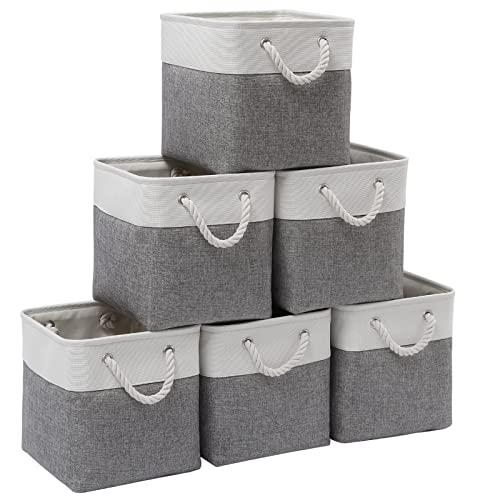 Cube Storage Bins, 11 Inch Cube Storage Bins with Handles, Foldable Storage Cubes