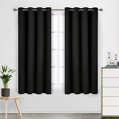 CUCRAF Blackout Curtains & Drapes Grommet Soundproof Curtains