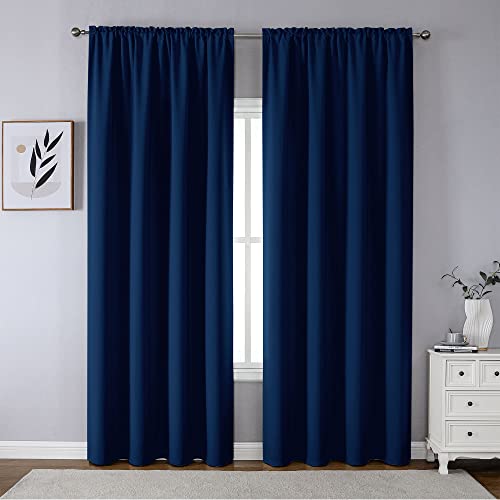 CUCRAF Royal Blue Blackout Curtains