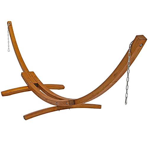 Curved Wood Hammock Stand
