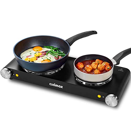 CUSIMAX Double Hot Plates, Electric Cooktop