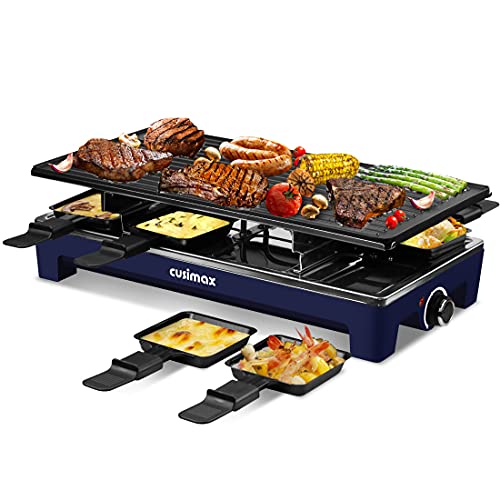 Aigostar Smokeless Indoor Grill, 1200W Electric Grill Non-Stick Cooking  Removable Plate & Oil Drip Pan for Healthier Grilling, 5 Adjustable