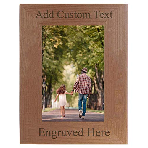 Customizable Alder Wood Picture Photo Frame (5x7-inch Vertical)