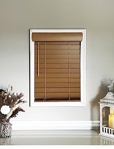 Customizable Faux Wood Horizontal Window Blinds