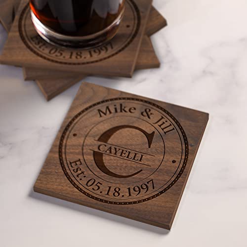 Customizable Wood Coasters - Unique and Personalized Gift Idea