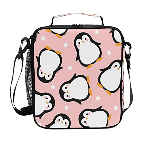 Cute Animal Penguin Kids Lunch Bags