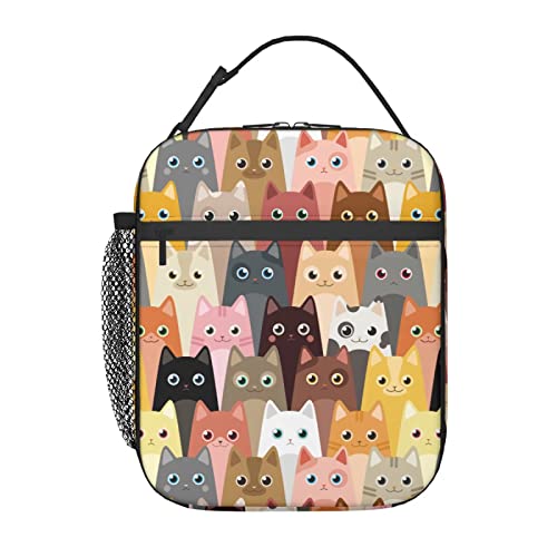 Cute Cat Lunch Box Insulated Lunch Bags