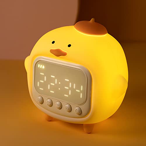 Cute Duck Alarm Clock Night Light