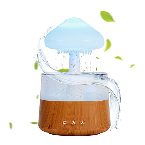 Ownsig Wood Grain Humidifier & Oil Diffuser with LED Night Light