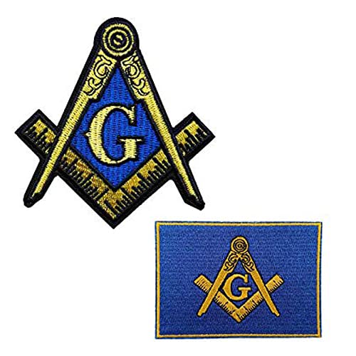 Cute-Patch Freemason Square & Compass Iron-on Badge