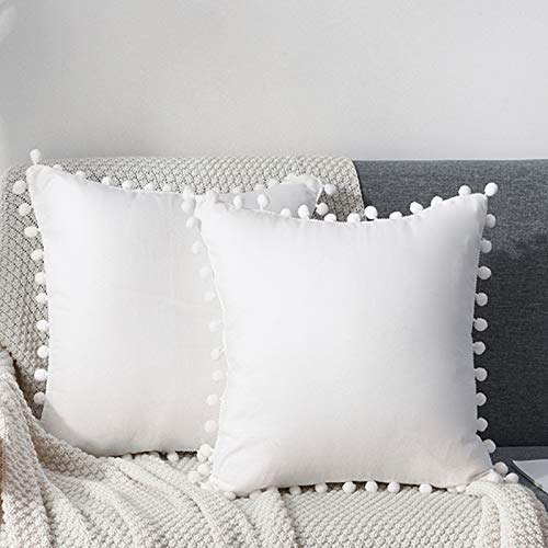 Cute Pom Pom Decorative Throw Pillow Covers