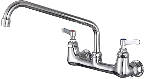 CWM Commercial Sink Faucet 8 Inches with 14 Inches Spout