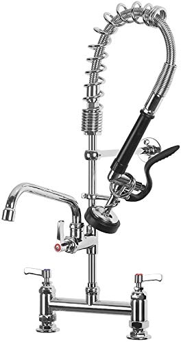 CWM Commercial Sink Faucet with Sprayer