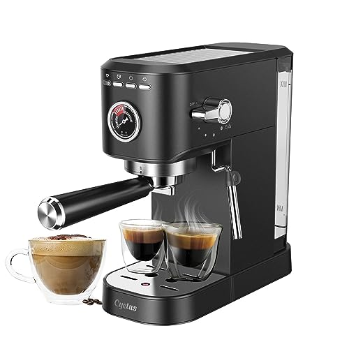CYETUS Espresso Machine with Milk Frother Steaming Wand