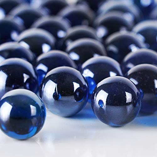 Cobalt Blue Glass Marble Gemstone Vase Fillers - Multiple Color Choices