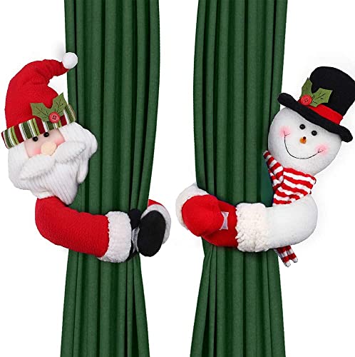 D-FantiX Christmas Curtain Buckle Tieback Set of 2