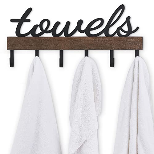 Dahey Towel Rack with 6 Hooks