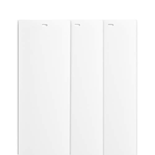 DALIX 82.5" White Vertical Replacement Blinds Slats Sliding Door Window (3 Pack)