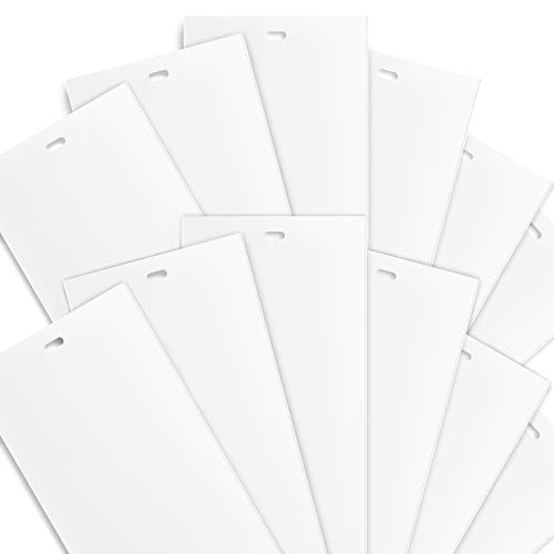 DALIX White Vertical Replacement Blinds Slats Sliding Door Window Patio (12 Pack)