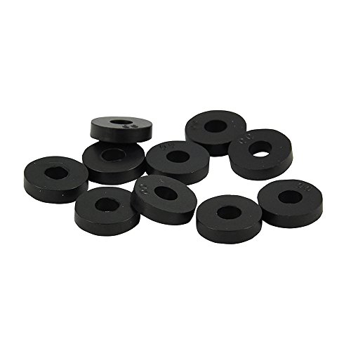 Danco 88569 Rubber Flat Washer, 1/2-Inch, 10-Pack, Carded, Black