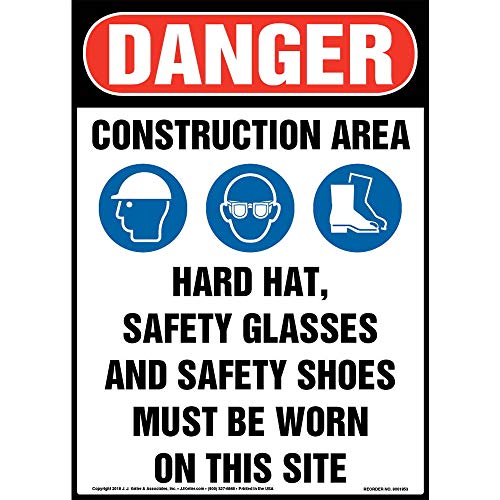 Construction Area PPE Required Sign - J.J. Keller - OSHA Compliant