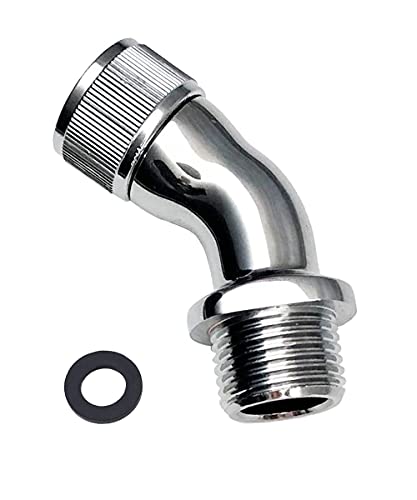 45° Shower Head Extender Connector for G1/2 Male to Female Adapter