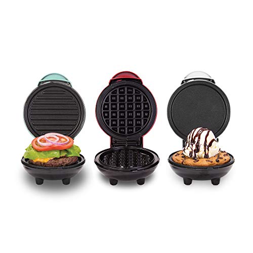 DASH Mini Waffle Maker + Grill + Griddle: Compact & Versatile
