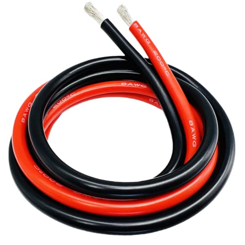 Dastard 8 Gauge Wire - Flexible Silicone Insulated
