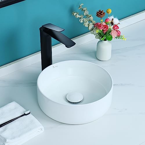 Davivy 12.2'' Round Vessel Sink with Pop Up Drain