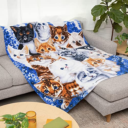 Dawhud Collage Kitten Fleece Blanket